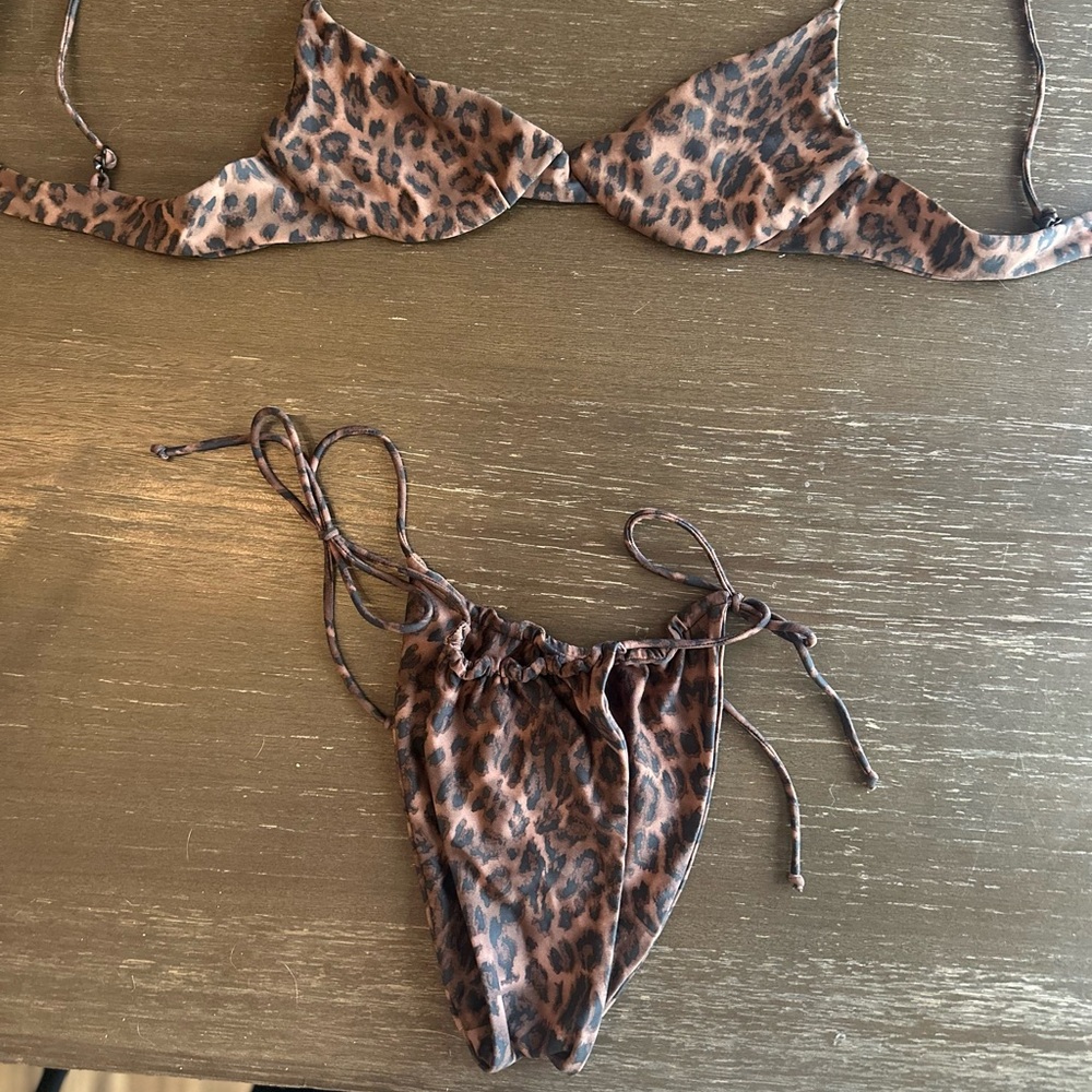 Ark Swimwear Leopard Underwire Bikini Set